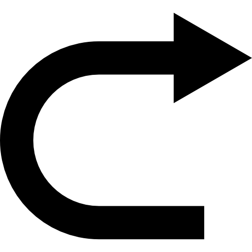 Curved arrow